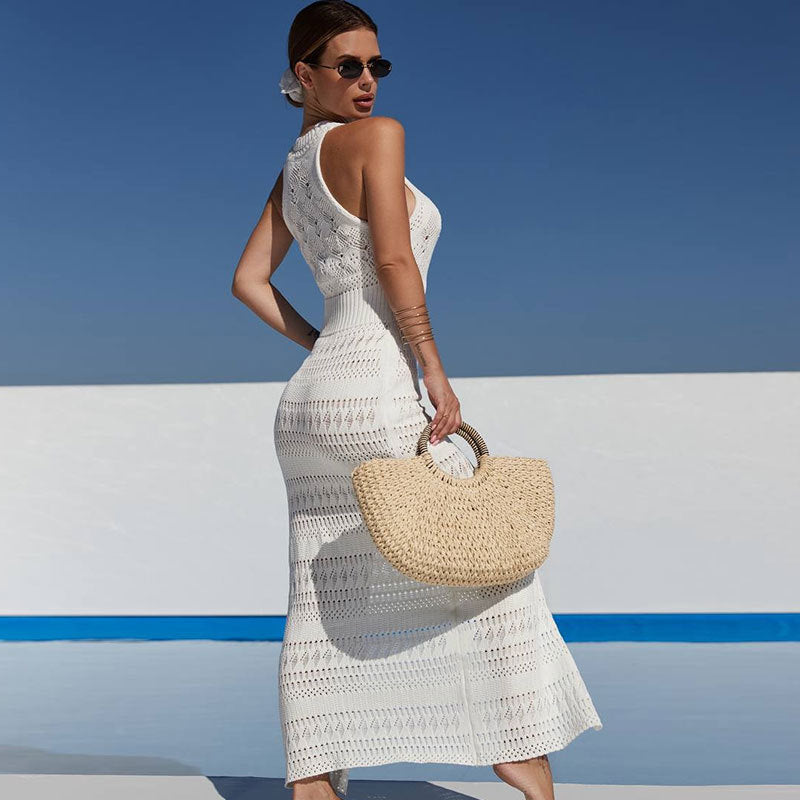 Robe Maille Ajourée – Élégance Sensuelle et Fraîcheur d'Été