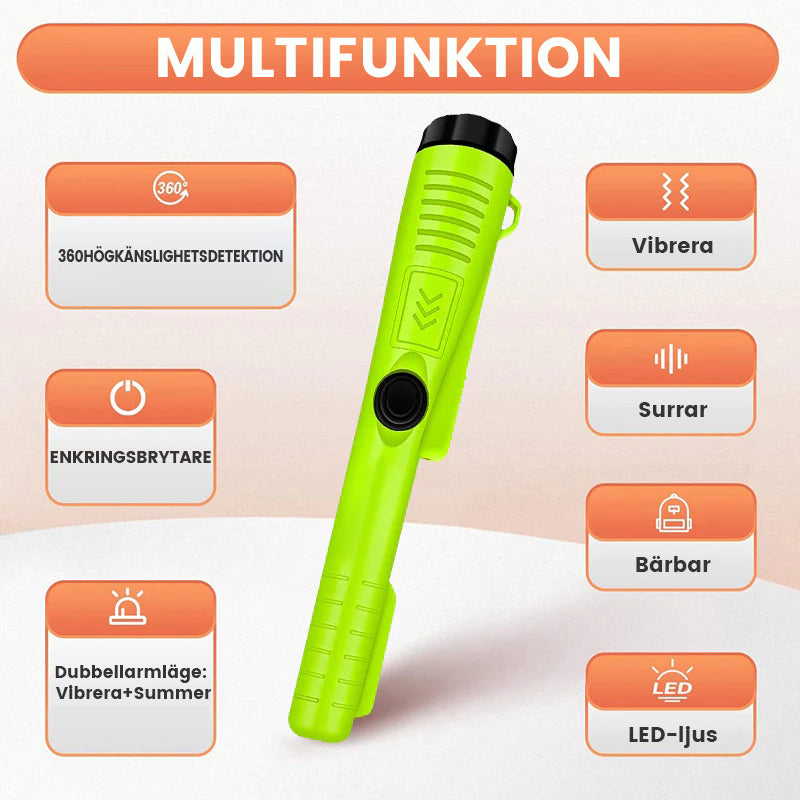 Waterproof Metal Detector – Lightweight Design, Push-Button Controls