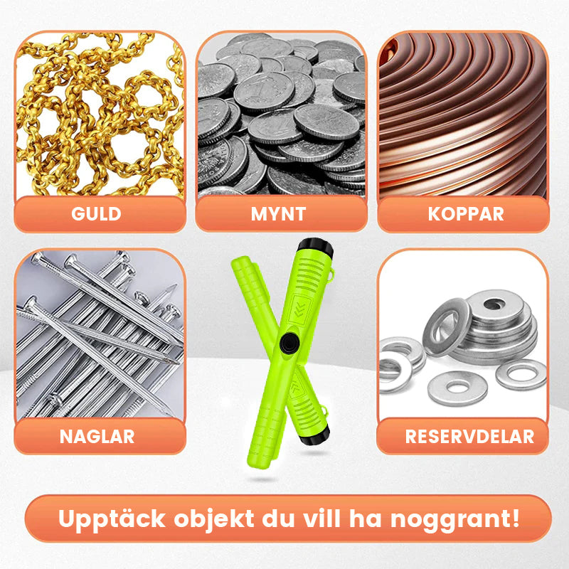 Waterproof Metal Detector – Lightweight Design, Push-Button Controls