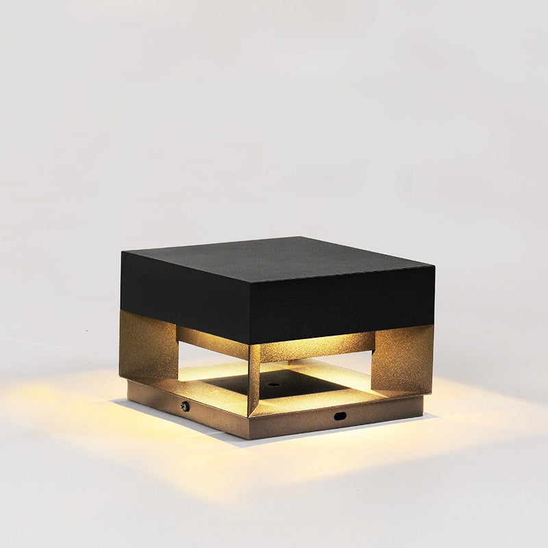 Éclairage extérieur LED LumaCast - Lampe moderne en acier inoxydable, design carré étanche