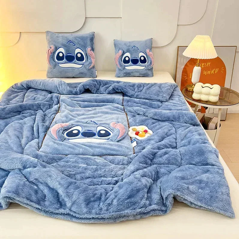 CozyNest 2-i-1-teppe- og putekombinasjon – smart, konvertibelt design