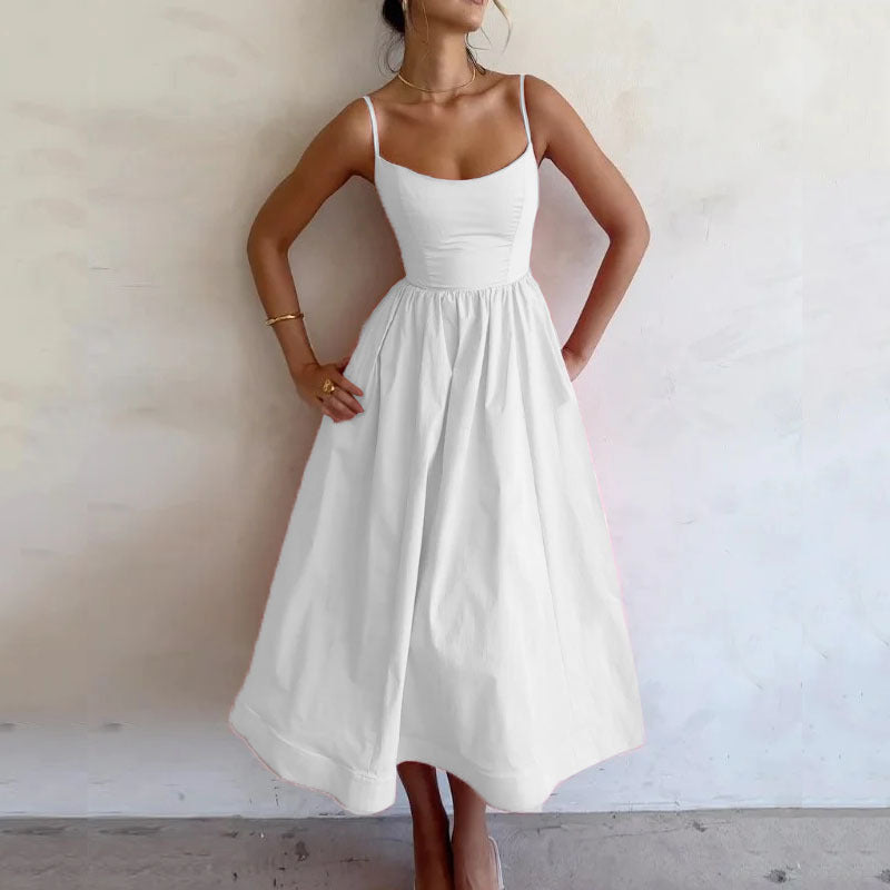 Robe Bretelles – Imprimé Frais & Silhouette Flatteuse
