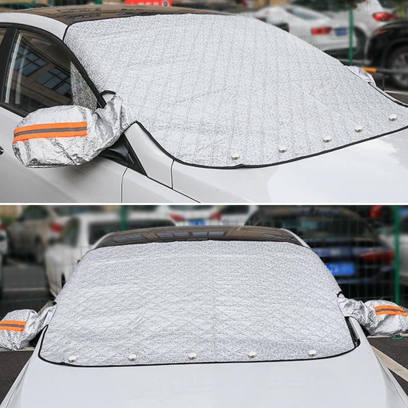Magnetische Schneeabdeckung für die Autoscheibe