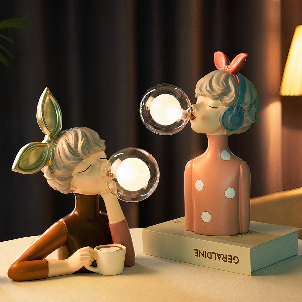 Handgefertigte Retro-Tischlampe - E27-LED-Fassung, elegantes Vintage-Design
