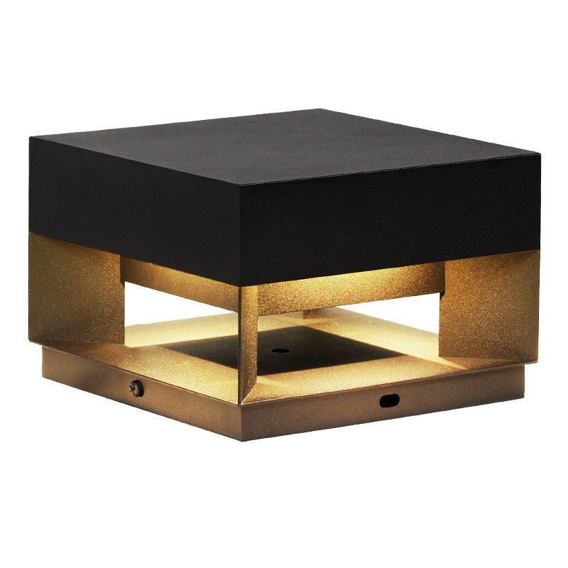 Éclairage extérieur LED LumaCast - Lampe moderne en acier inoxydable, design carré étanche