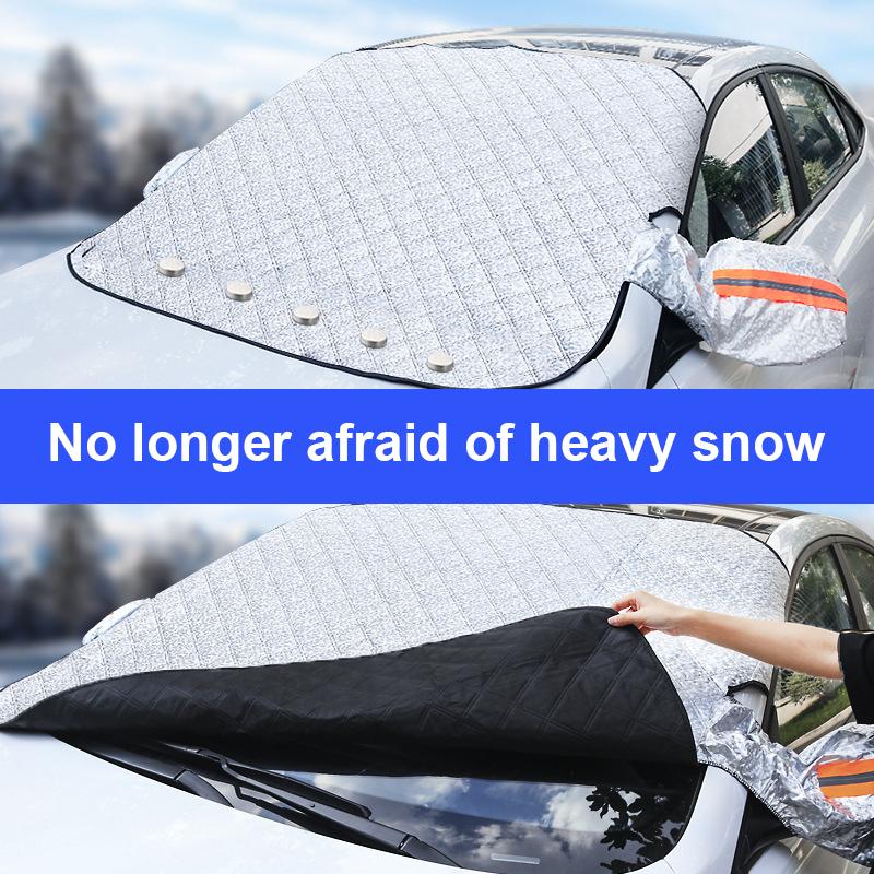 Magnetische Schneeabdeckung für die Autoscheibe