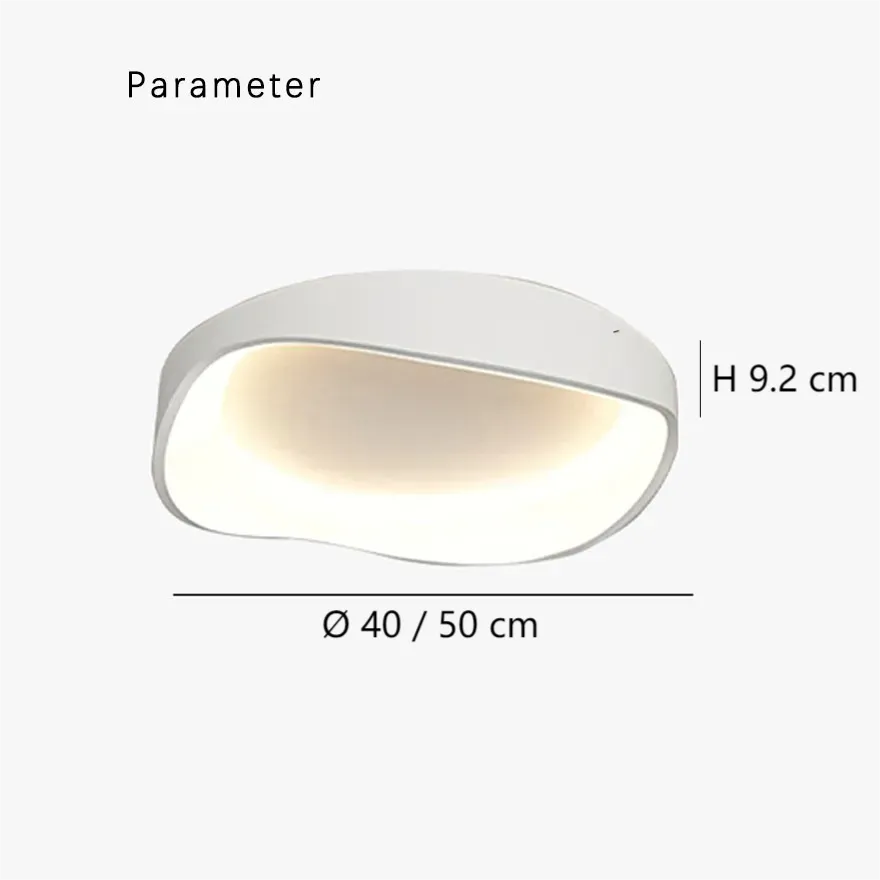 Modern Design Flush Ceiling Light White Dimmable for Bedroom | boxzora