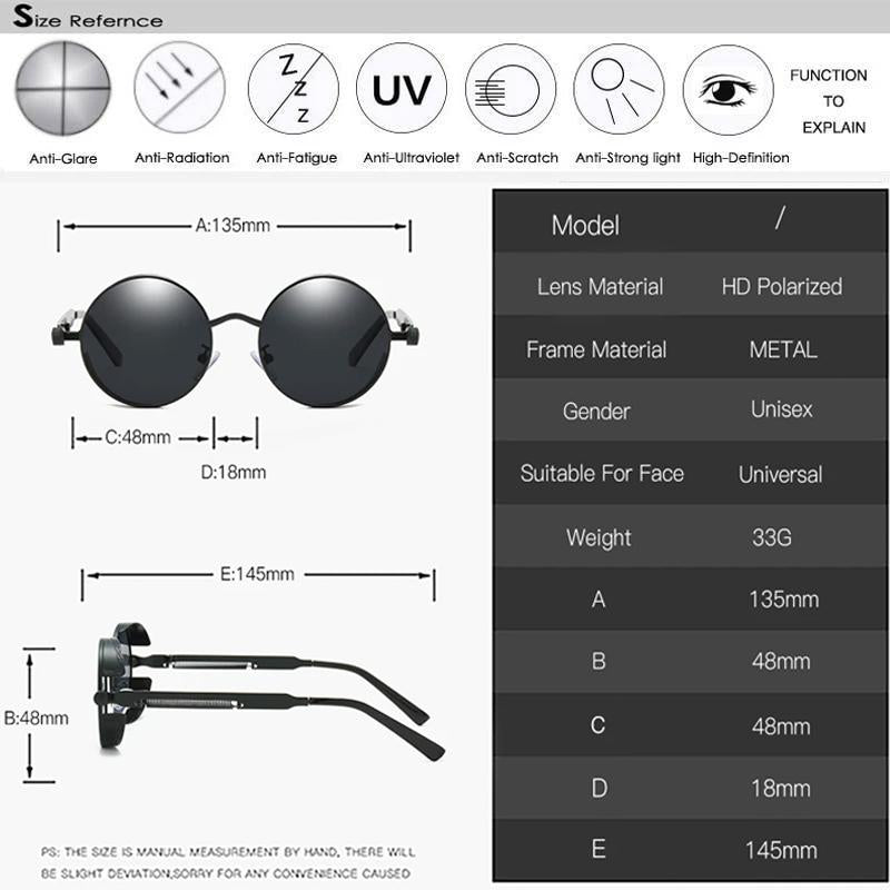 Sunshine Vintage Sunglasses — Retro Styling, Streamlined Frame