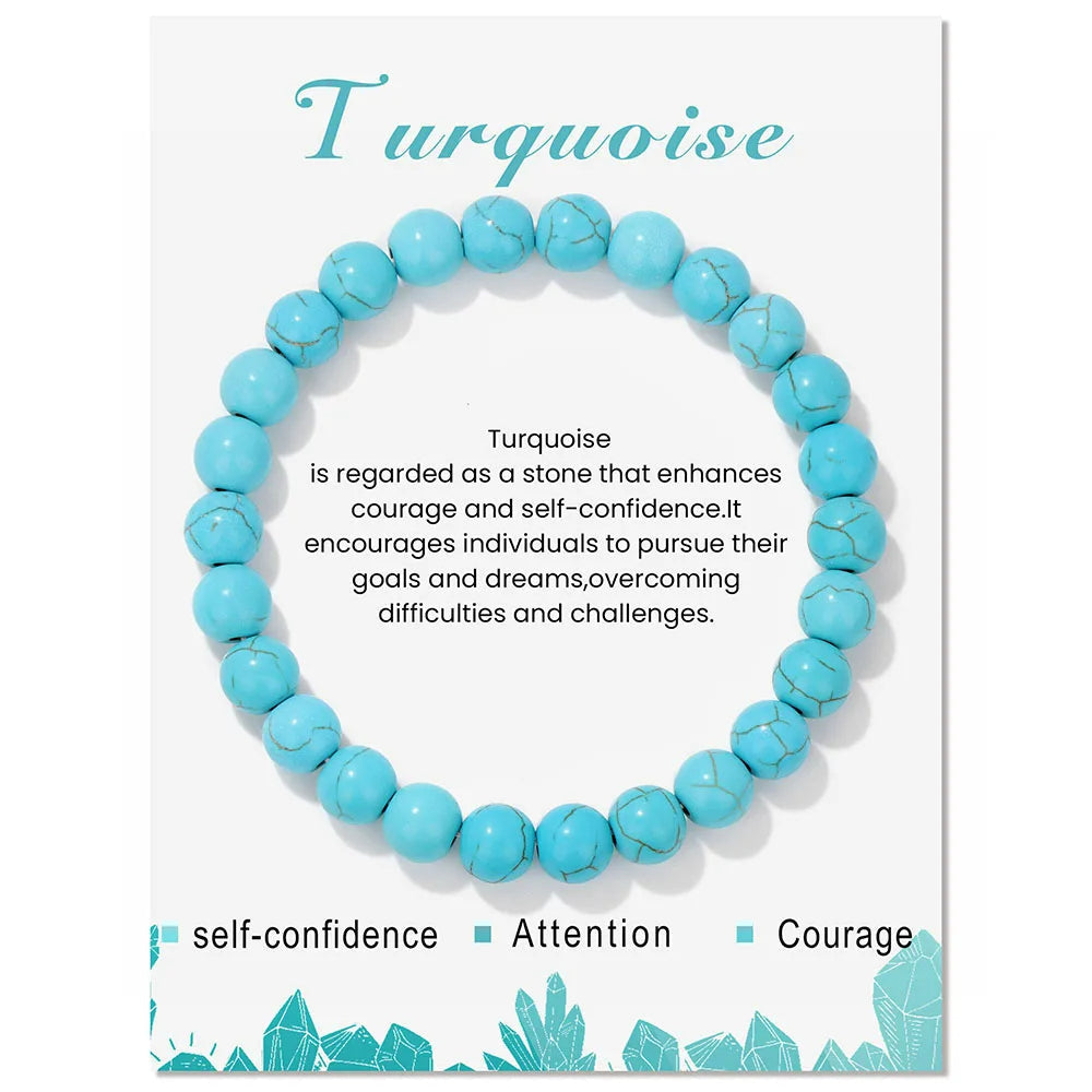 Aria-armbånd med naturlige krystaller til energihealing