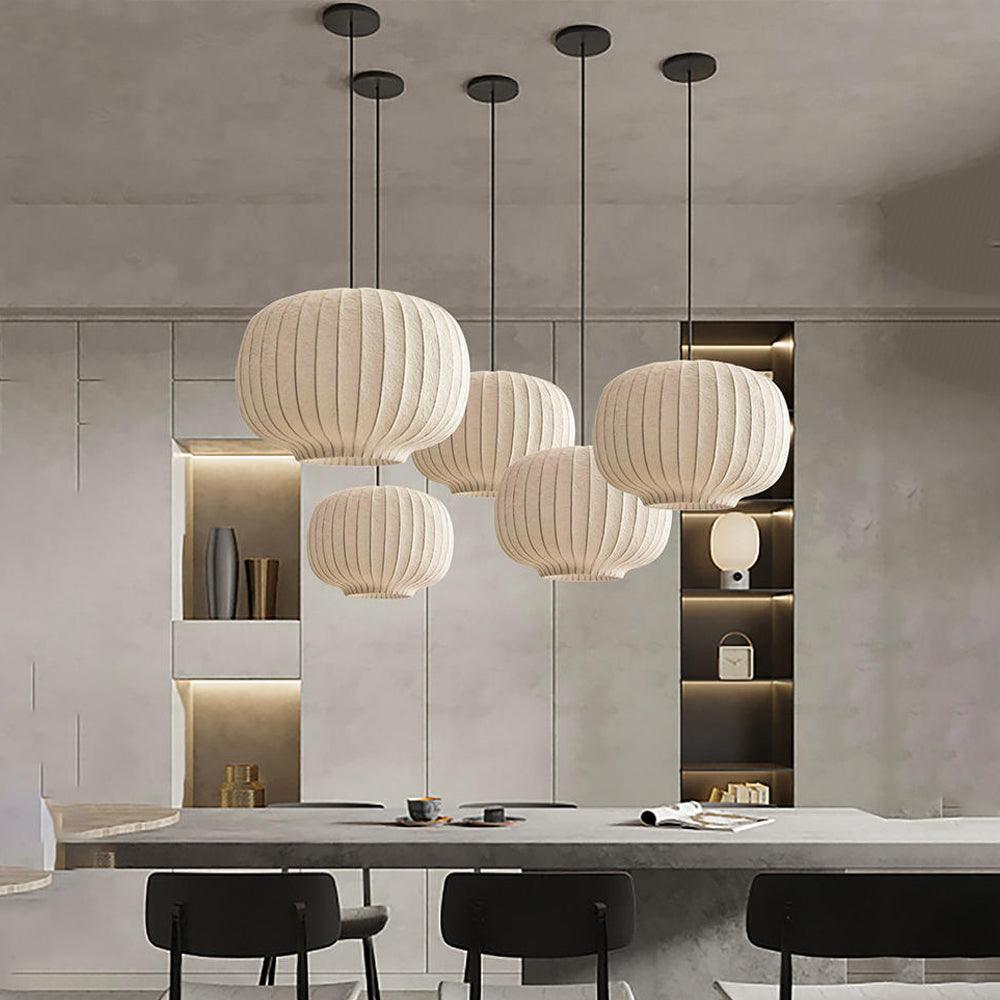 Lámpara de techo de seda con varias luces para el comedor | boxzora
