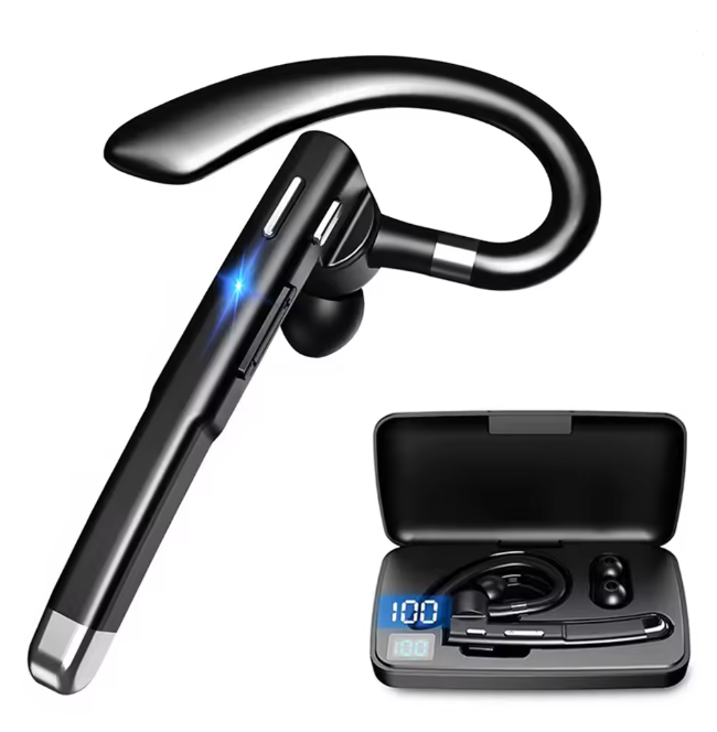 Cuffia/auricolari wireless Trucker — Doppio microfono, Bluetooth 5.1 con cancellazione del rumore