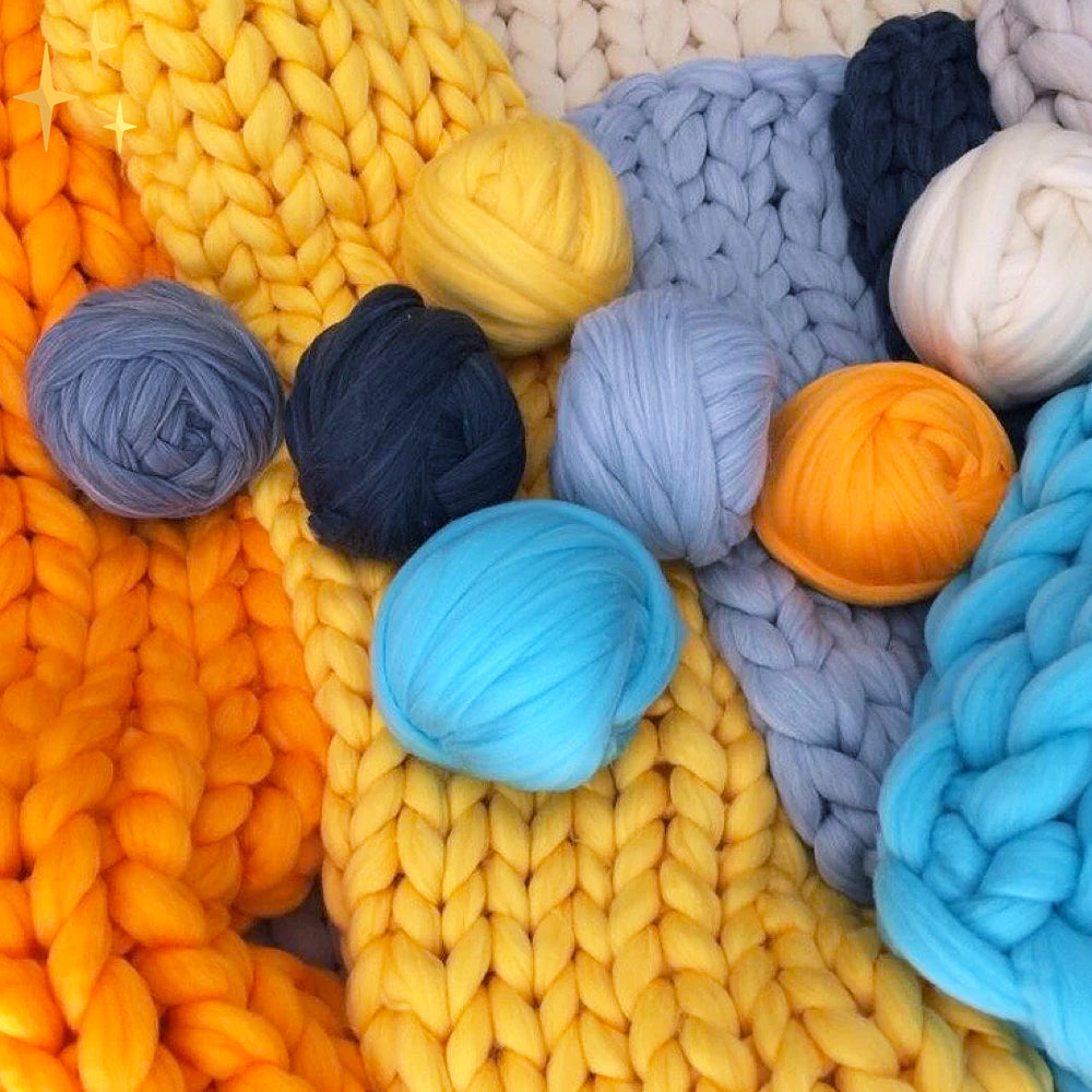LuxaWool XXL Chunky Knitting Yarn — 1000 Gram Pack
