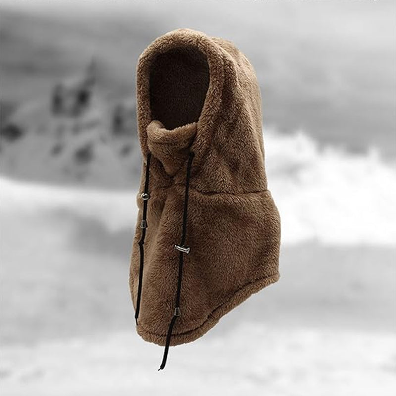 Gorro de inverno 3 em 1 — proteção quente contra o vento, gola e cobertura para o rosto