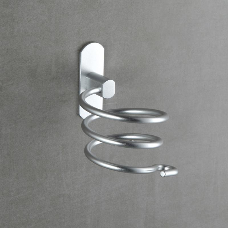 Soporte de pared de aluminio para secador de pelo