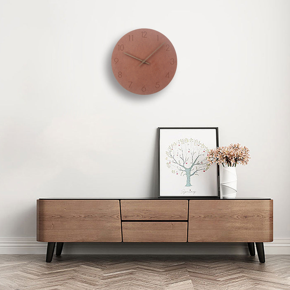 Enkel nordisk väggklocka - 29cm diameter