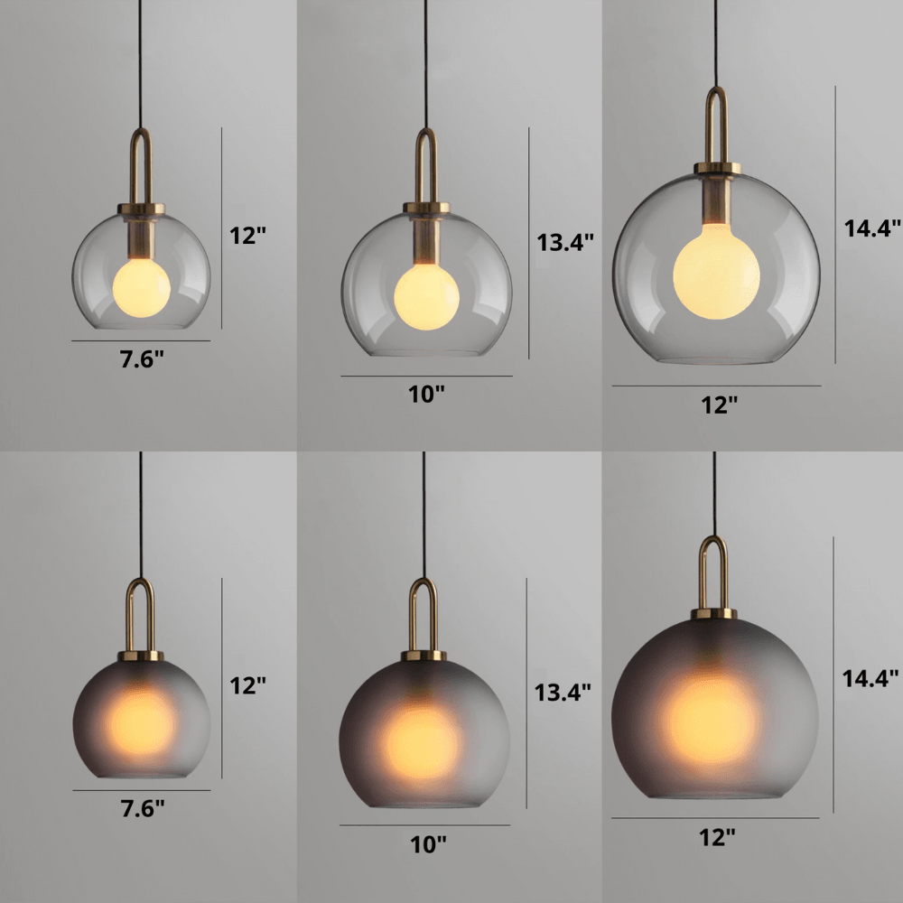 Nordisk pendellampe i klart glas | boxzora