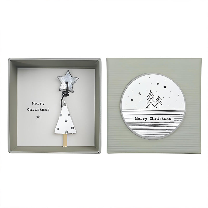 Caixa de oferta Amizade com anjo — Figura decorativa inspiradora para guardar como recordação