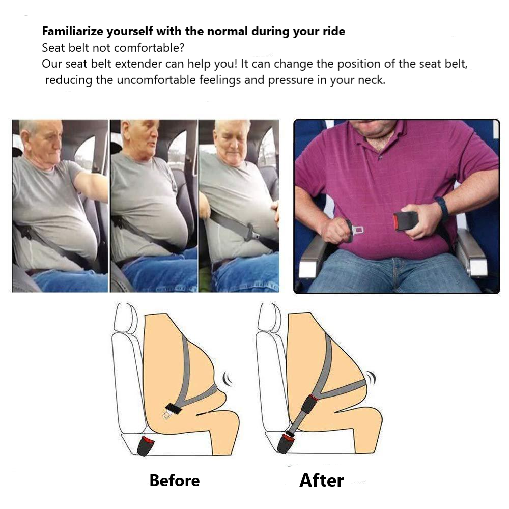 Seatbelt Extender — Strong, Safe and Comfortable Straight-Cord Core