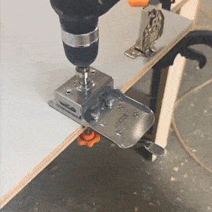 35mm Hinge Boring Jig Template — Precision Woodworking Drill Guide Kit