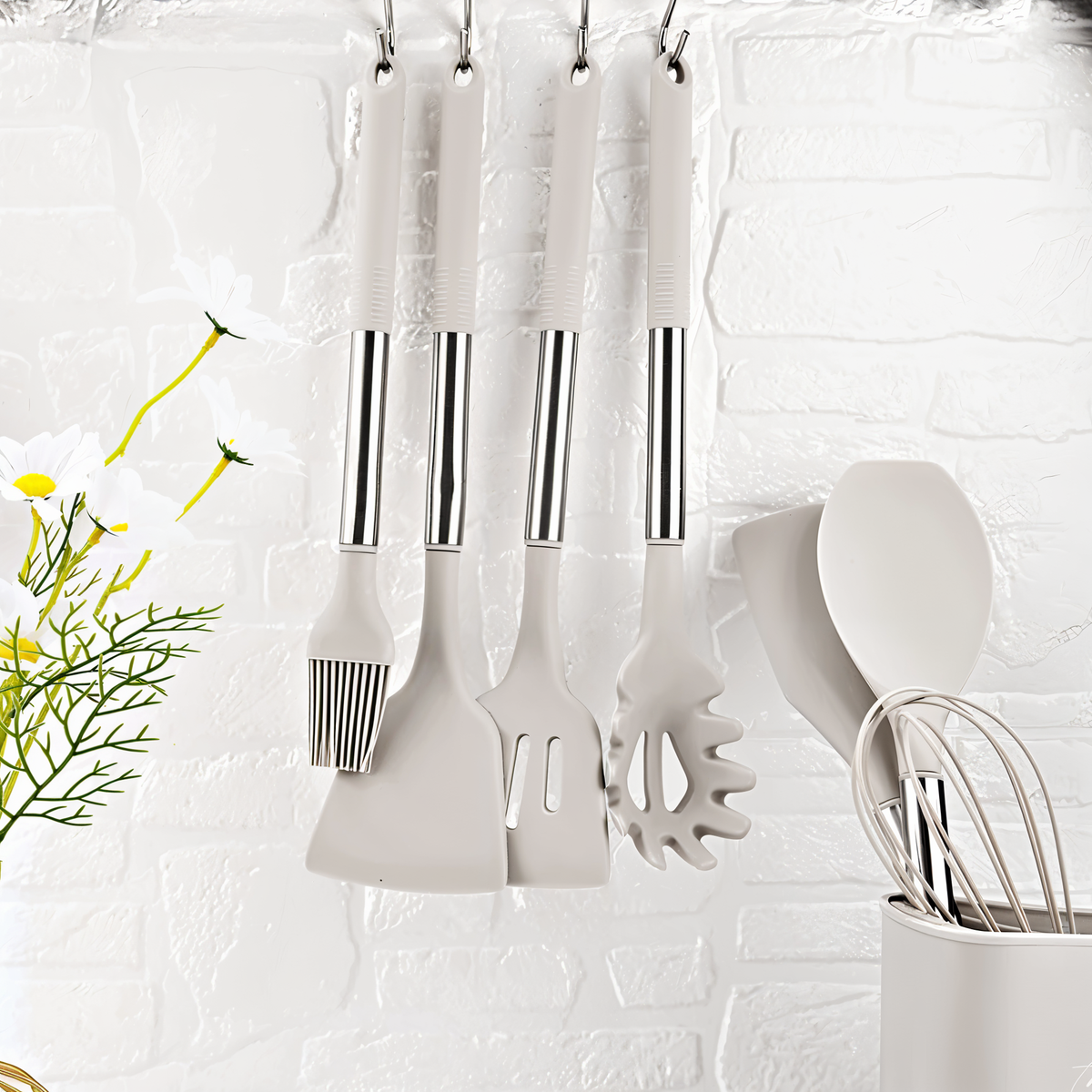 Juego de utensilios de cocina de silicona Culinara Pro de 12 piezas