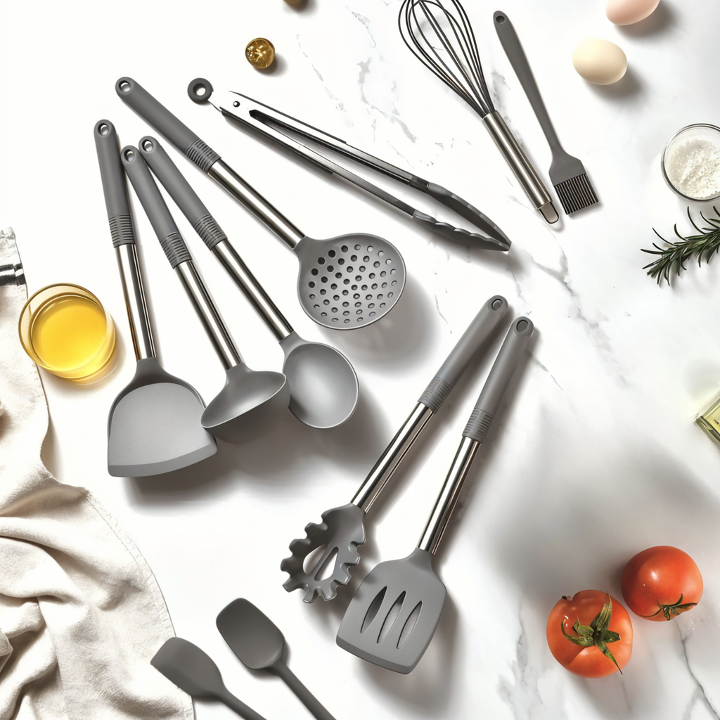 Juego de utensilios de cocina de silicona Culinara Pro de 12 piezas