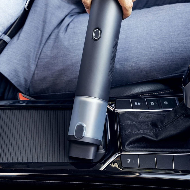 Aspirador de carro sem fios fino V8 Mate — Design compacto de mão, kit de acessórios
