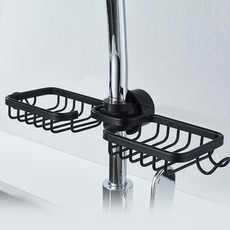 Drill Free Shower Caddy – Stainless Aluminum Build, Silver or Black