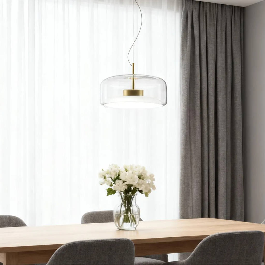 Suspension moderne en verre, à intensité variable, pour salle à manger | boxzora