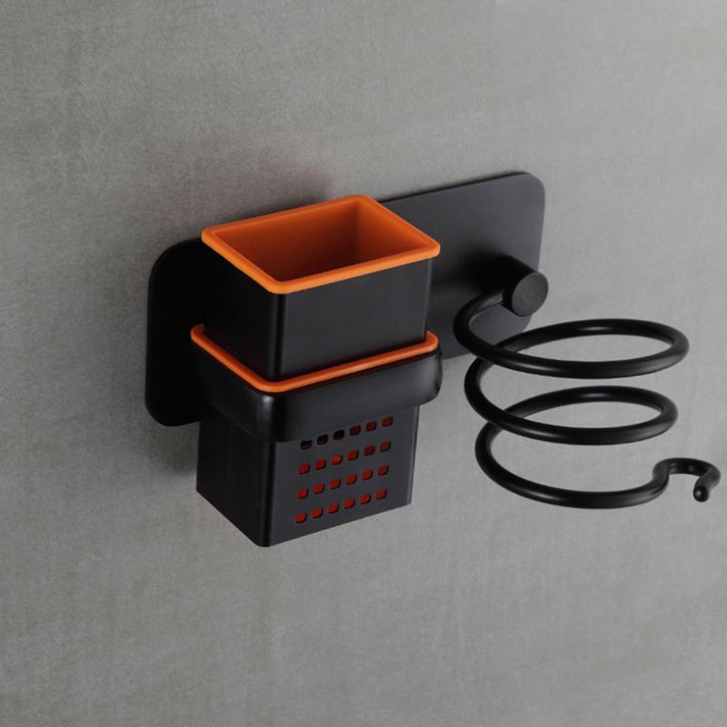 Soporte de pared de aluminio para secador de pelo