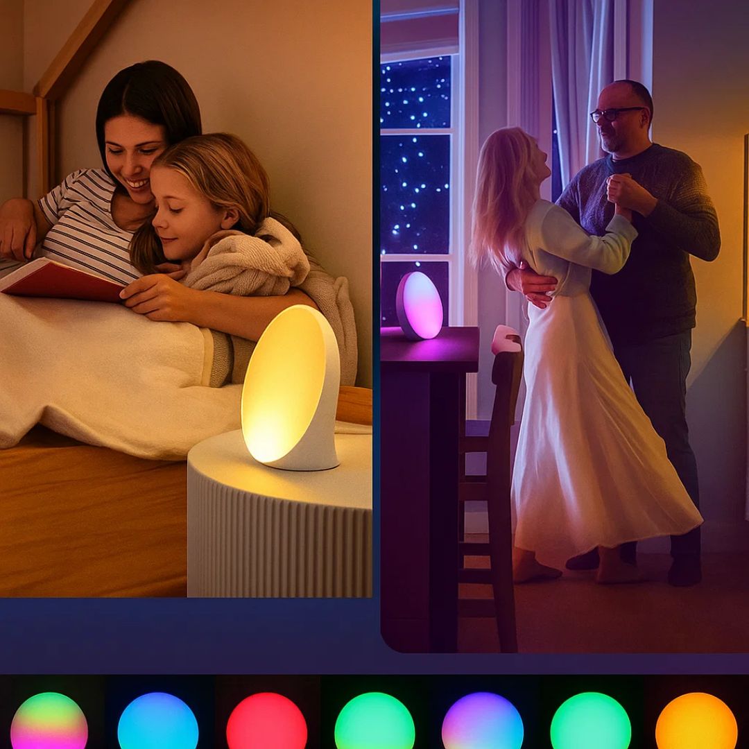Sveglia alba DawnGlow — Luce naturale per il risveglio, illuminazione d'atmosfera, simulazione realistica dell'alba
