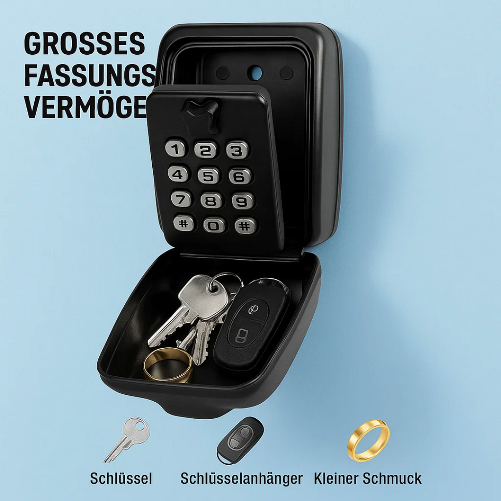 KeyGuard weerbestendige aan de muur bevestigde sleutelkluis – veilige beveiliging voor buiten
