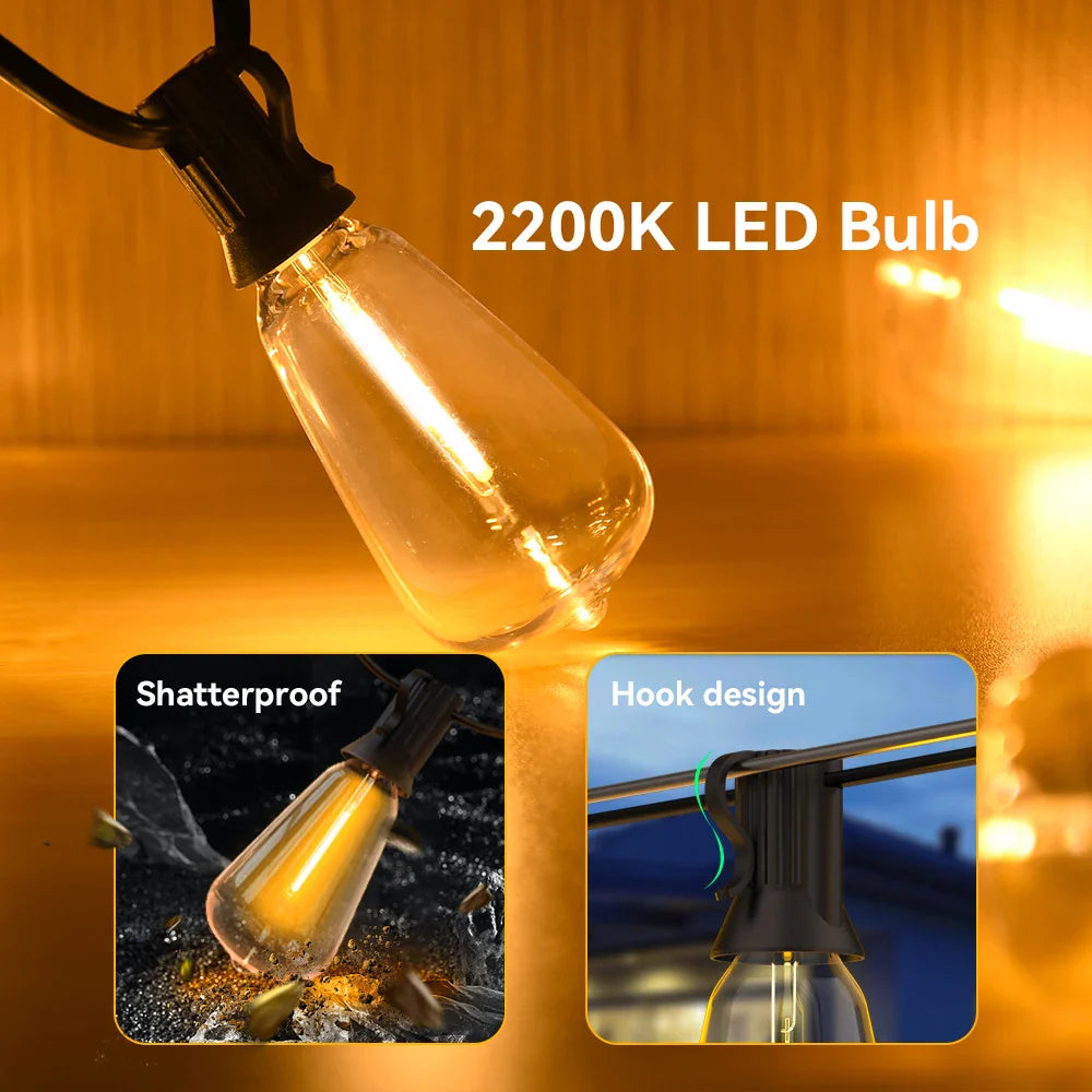 Sandsberg Weather-Resistant LED String Light Kit