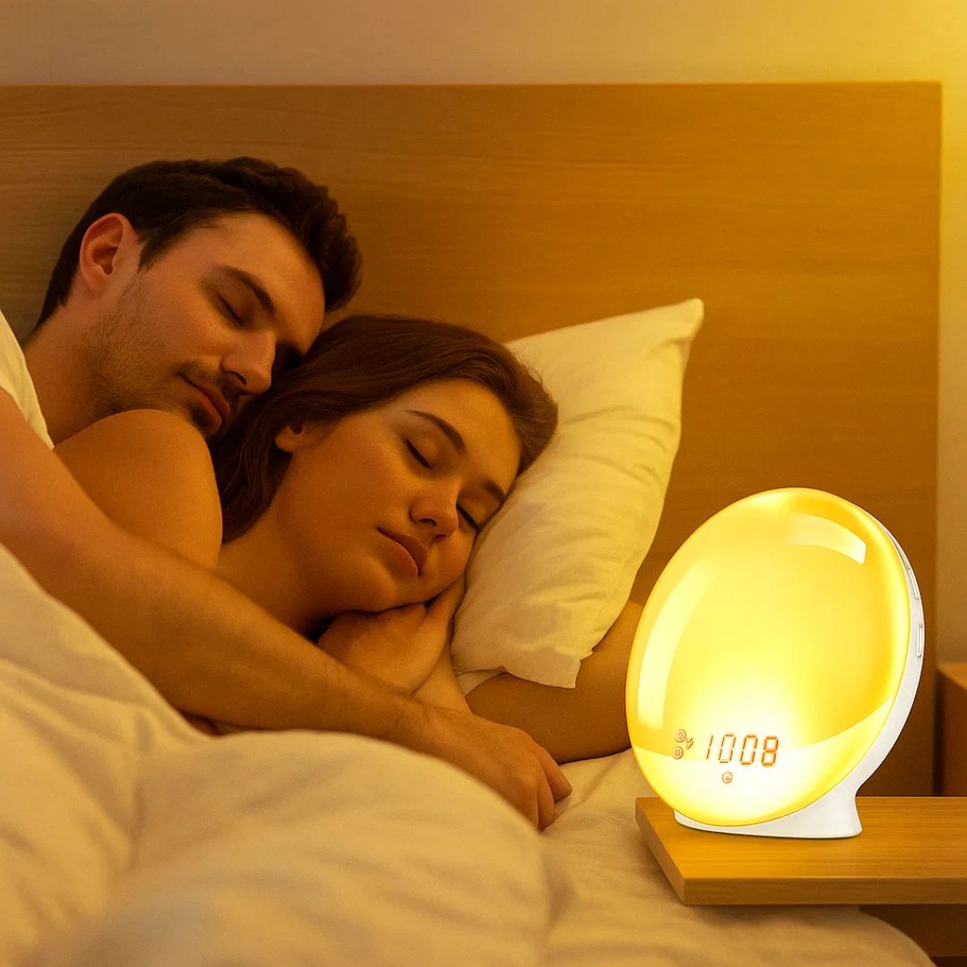 Sveglia alba DawnGlow — Luce naturale per il risveglio, illuminazione d'atmosfera, simulazione realistica dell'alba