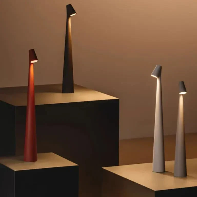 Candeeiro LED de ambiente sem fios — Design minimalista nórdico, regulação em 3 níveis