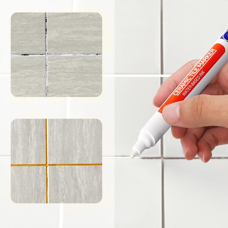 Caneta de retoque impermeável antimofo para juntas de azulejos cerâmicos Pousbo