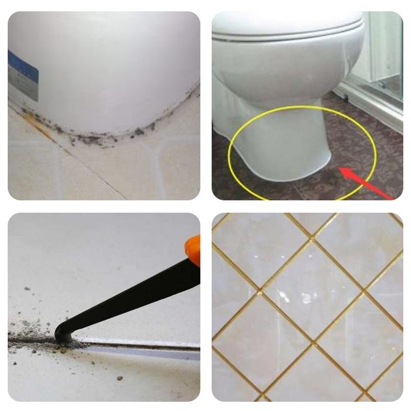 Caneta de retoque impermeável antimofo para juntas de azulejos cerâmicos Pousbo