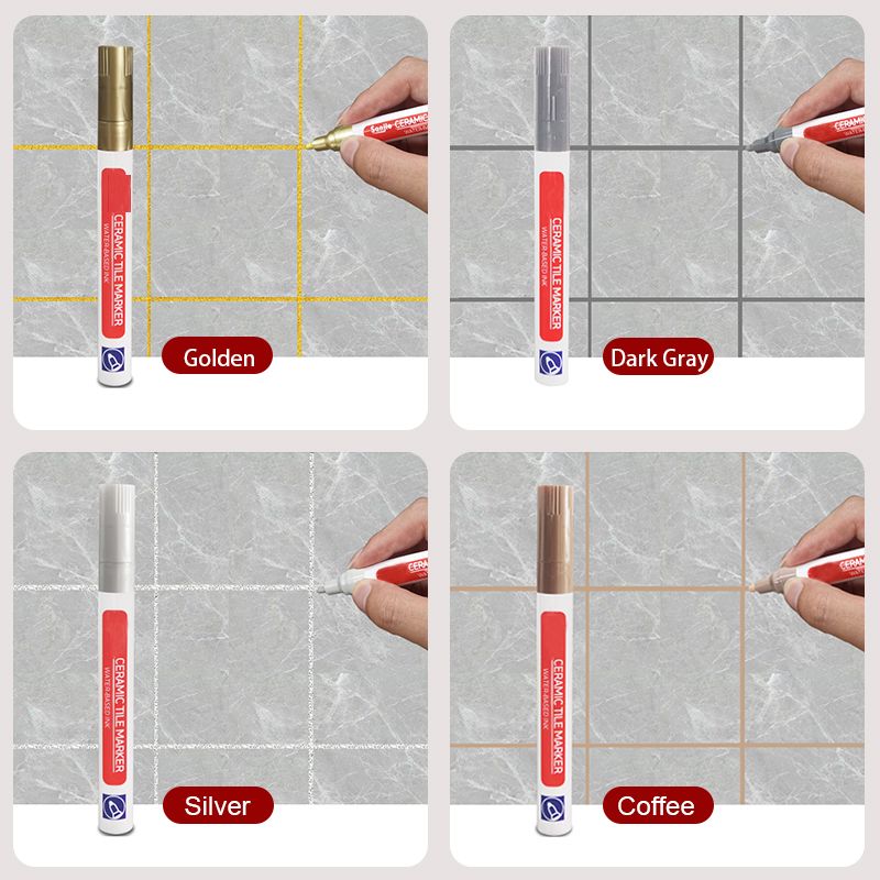 Caneta de retoque impermeável antimofo para juntas de azulejos cerâmicos Pousbo