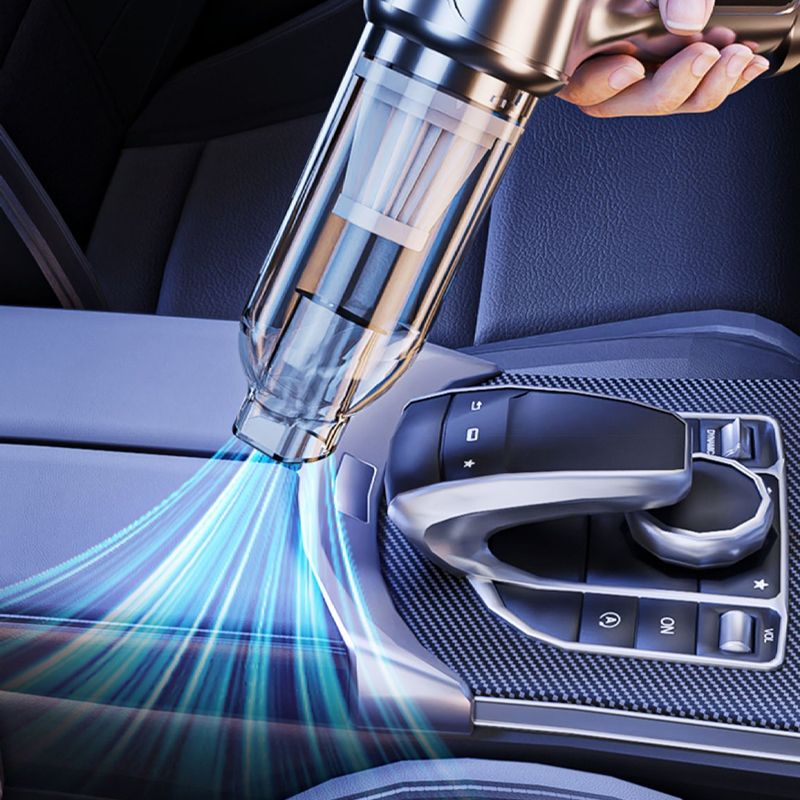 Super Powerful Wireless Car Vacuum Cleaner — High Suction Motor, Air Blower Function