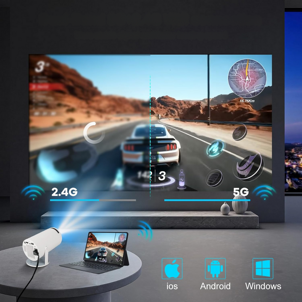 Portable 4K Ultra-HD Smart Projector