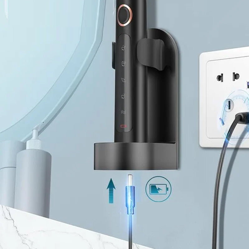 Elektrische Schallzahnbürste - 6 Modi, IPX7 wasserdicht, Weiß, Schwarz, Pink