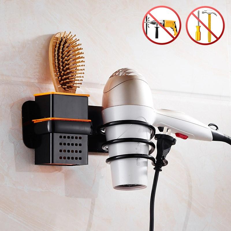 Soporte de pared de aluminio para secador de pelo