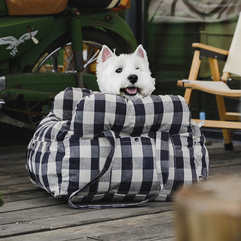 Seggiolino rialzato per animali Seter per viaggi in auto — Cinghie di sicurezza regolabili