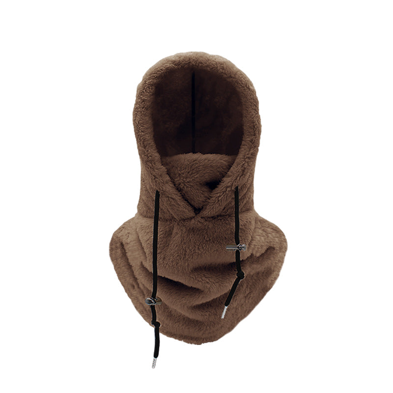 Gorro de inverno 3 em 1 — proteção quente contra o vento, gola e cobertura para o rosto