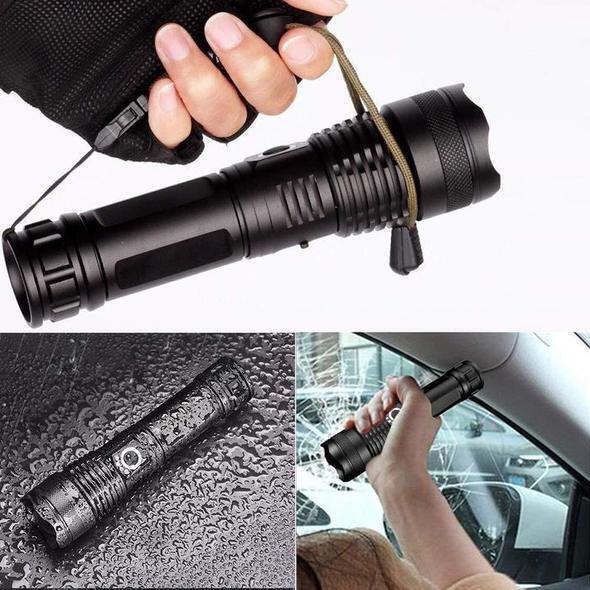 High-Performance Waterproof LED Flashlight — 30000-5000 Lumens