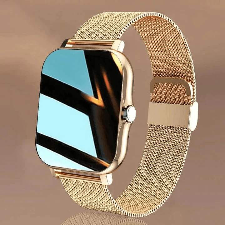 Slankt smartwatch til kvinder — sundhedsovervågning, minimalistisk touchscreen