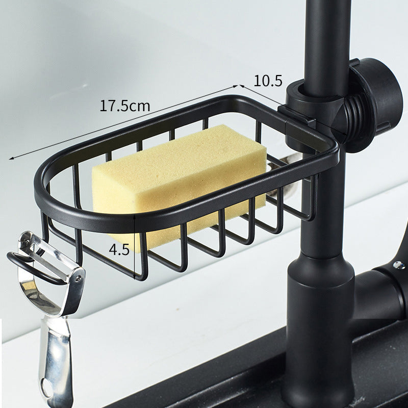 Drill Free Shower Caddy – Stainless Aluminum Build, Silver or Black