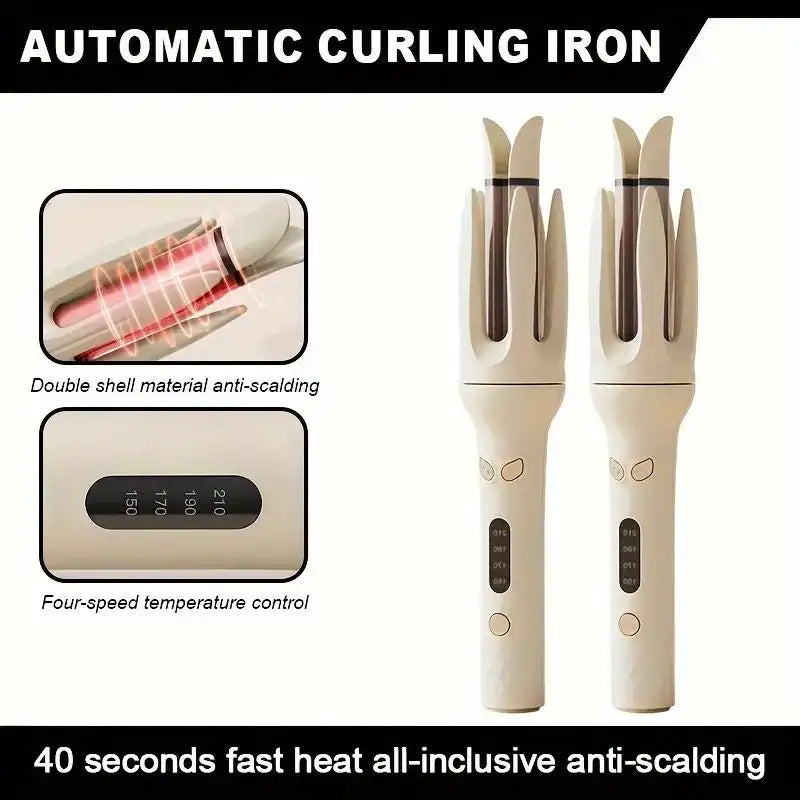 One-Touch Automatic Hair Curler — 4 Temperature Settings