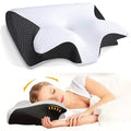 RelaxNeck Ergonomic Memory Foam Pillow – Contoured Neck and Back Support
