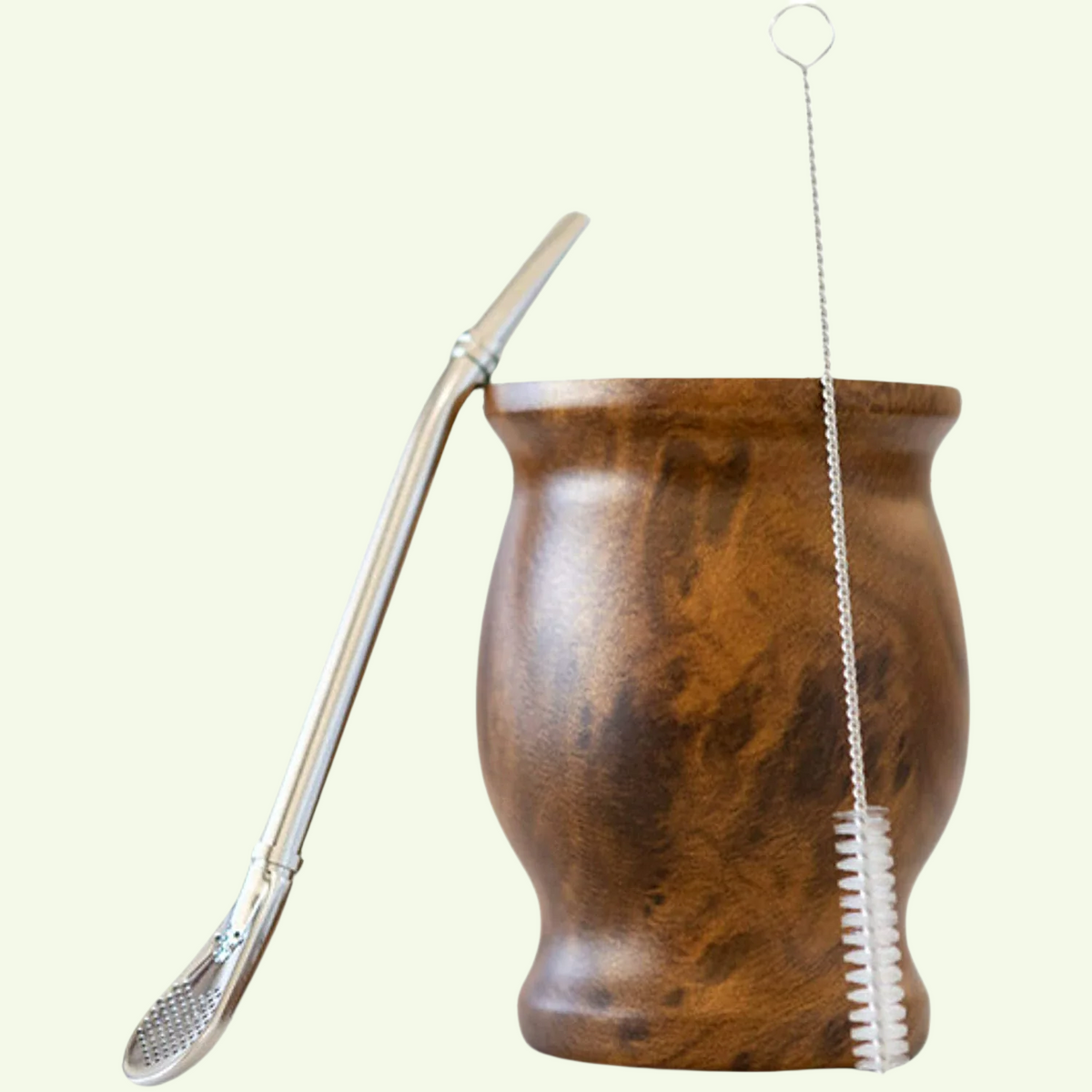 Böjd yerba mate-kalebass i schweizisk design