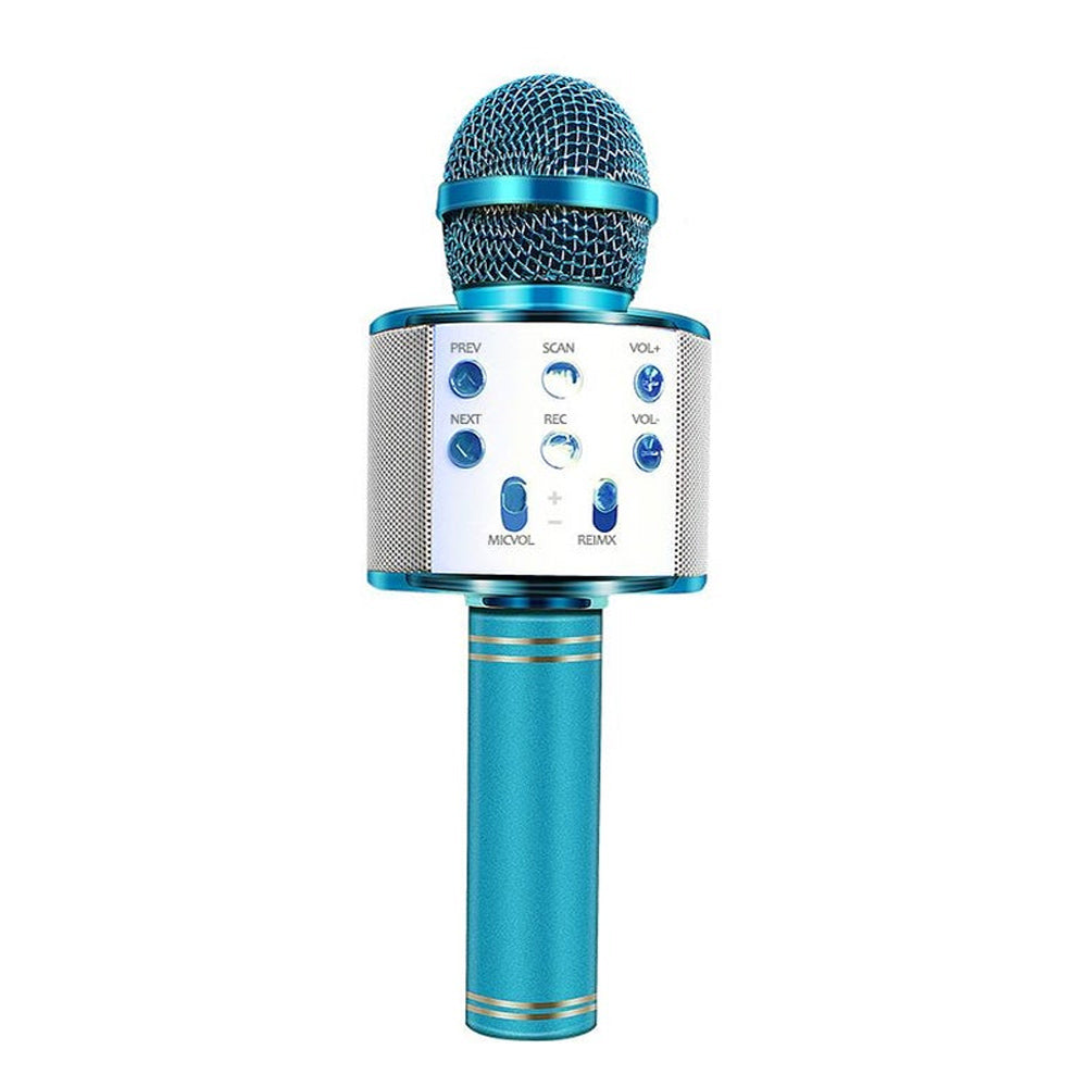 Ασύρματο μικρόφωνο καραόκε Bluetooth — Επαναφορτιζόμενο, ενσωματωμένο ηχείο, ενσύρματη σύνδεση